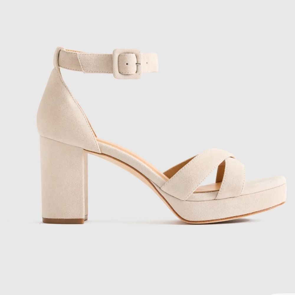 QUINCE - Italian Leather Crisscross Platform
Sandal